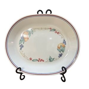 Corelle Abundance Oval Serving Plate | Fruit Pattern Platter | 10¼